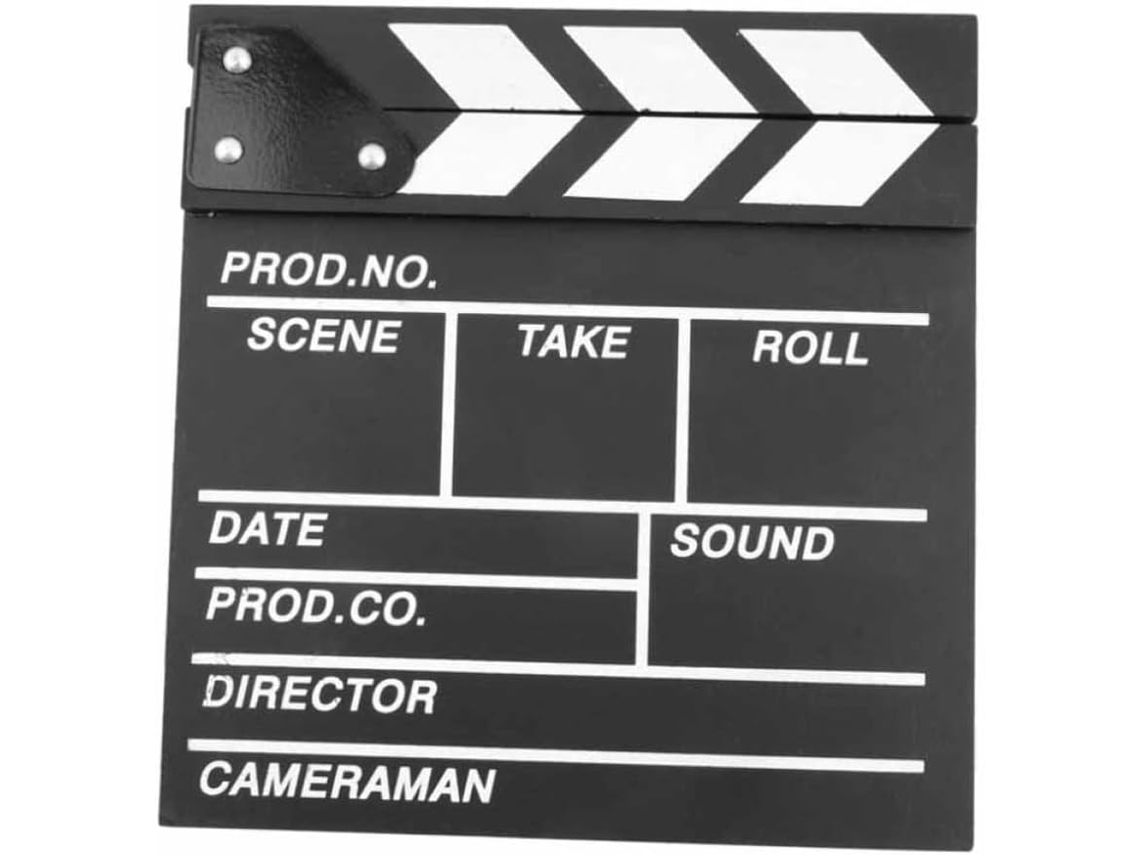 Accesorio De Tablero De Rodaje, Tablero De Producción Cinematográfica De Madera Oscura