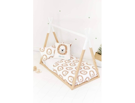 Juego de Funda Nórdica Infantil SOKIOS (160 x 270 - Poliéster - Blanco)