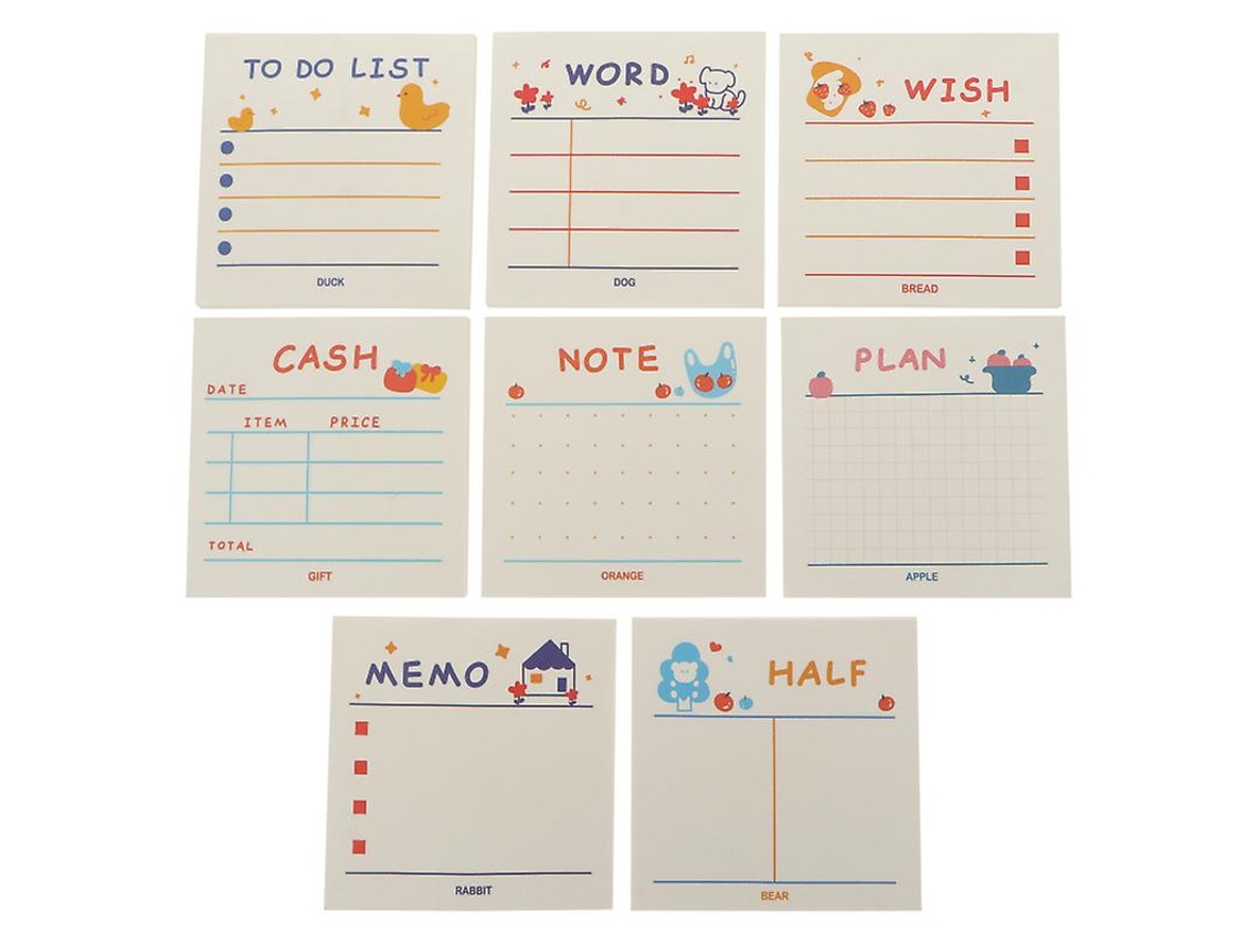 320 piezas pegatinas de notas hechas a mano ALLINLESS