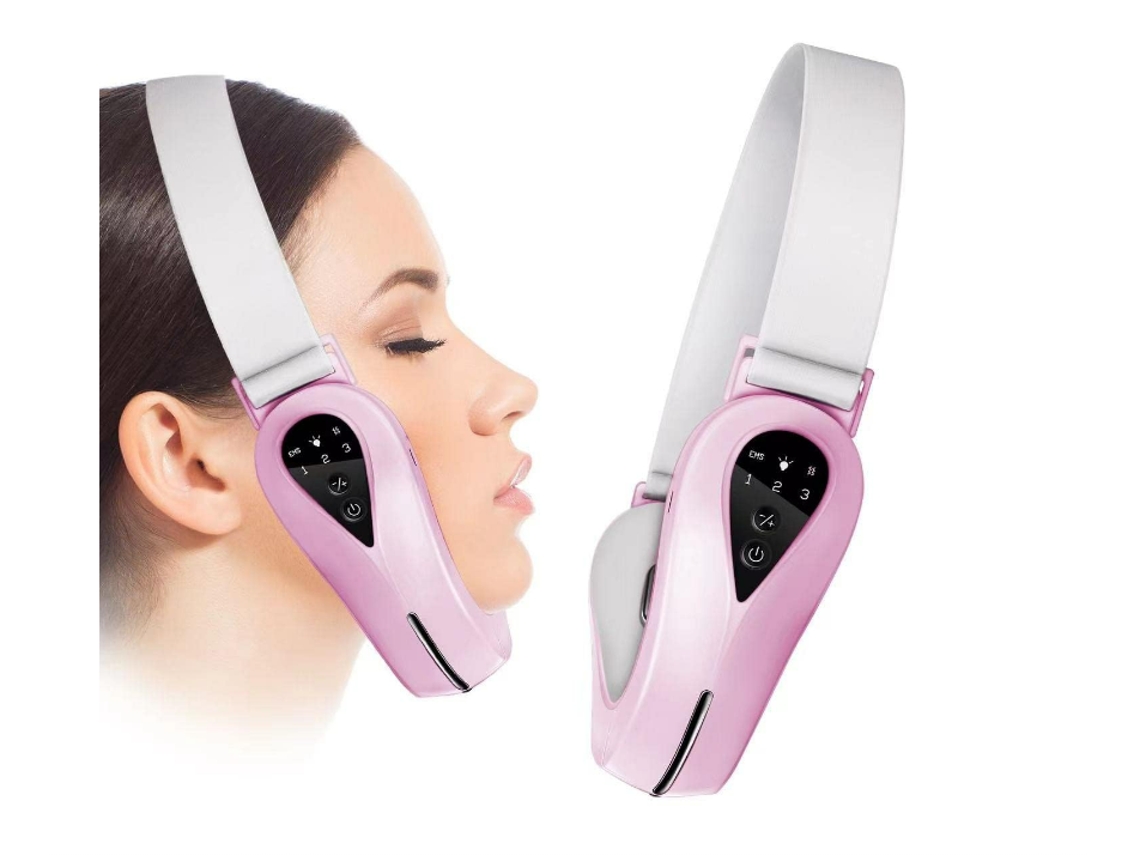 Eliminador De Papada, Dispositivo Eléctrico De Lifting Facial, Masajeador Facial, Dispositivo De Lifting Facial Con 4 Modos Y Luz Roja Y Azu
