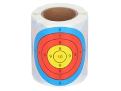 Omni-pegatinas De Objetivo Adhesivas De 3 Pulgadas 200 Hojas Rollo Para Entrenamiento De Tiro Y Arco