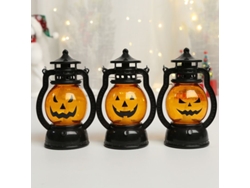 Luz De Calabaza De Halloween Con Led Y Batería Para Fiesta De Fantasmas Decoración Exterior Jardín 6 Piezas