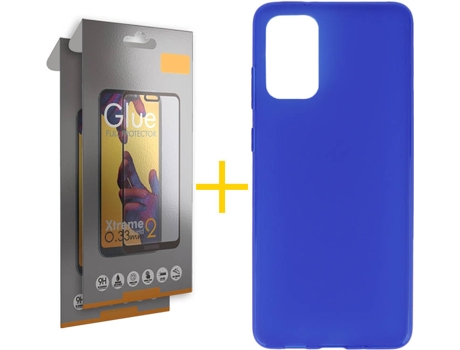 Kit Funda + 2 Protectores de Pantalla Samsung Galaxy S20 FE SKYHE Full (Azul)