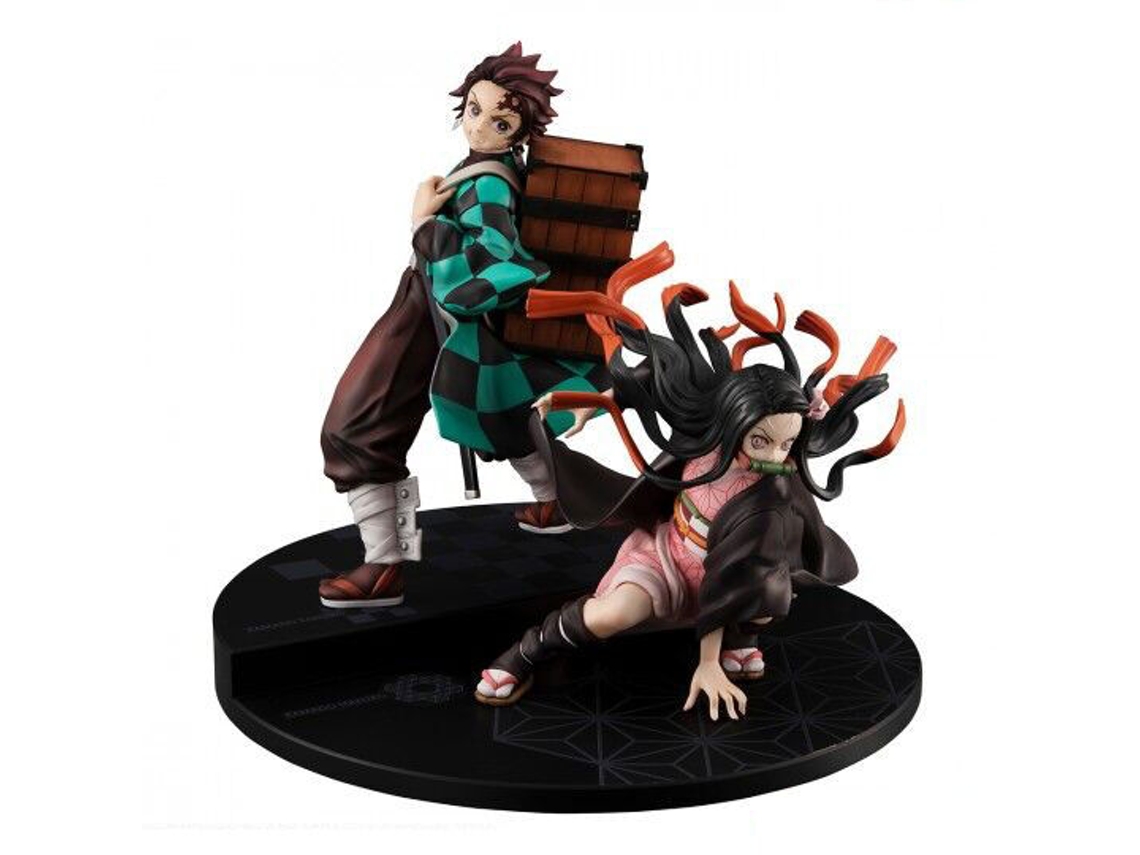Demon Slayer Kimetsu No Yaiba Gema preciosa Figura Hermano y Hermana Serie Kamado 17cm B.active