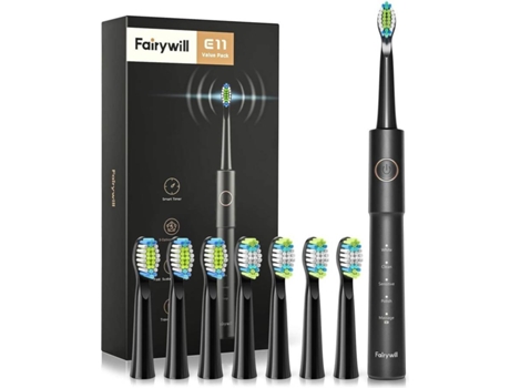 Cepillo de Dientes Eléctrico FAIRYWILL E11 Negro (40000 VPM)