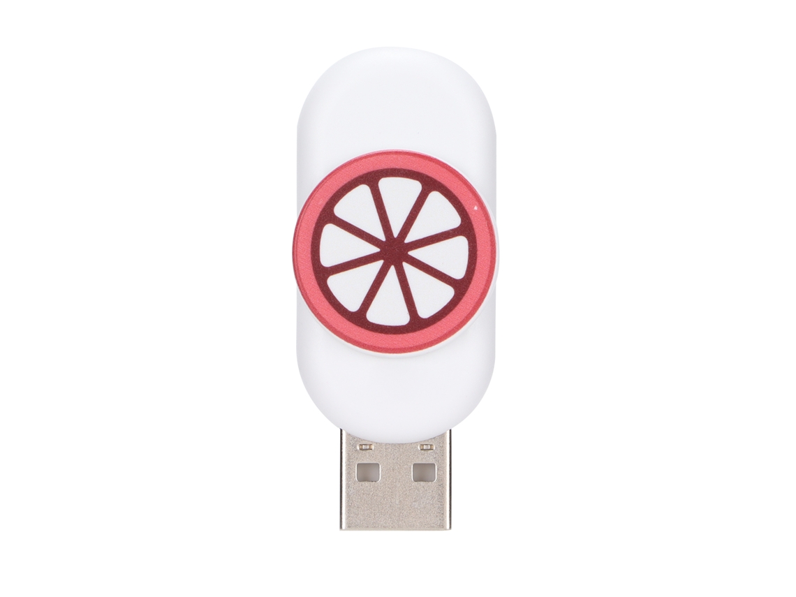 Unidad Flash Usb 64gb De Diseño De Mango De Mangostán Animado, Lindo Y Miniatura, Portátil