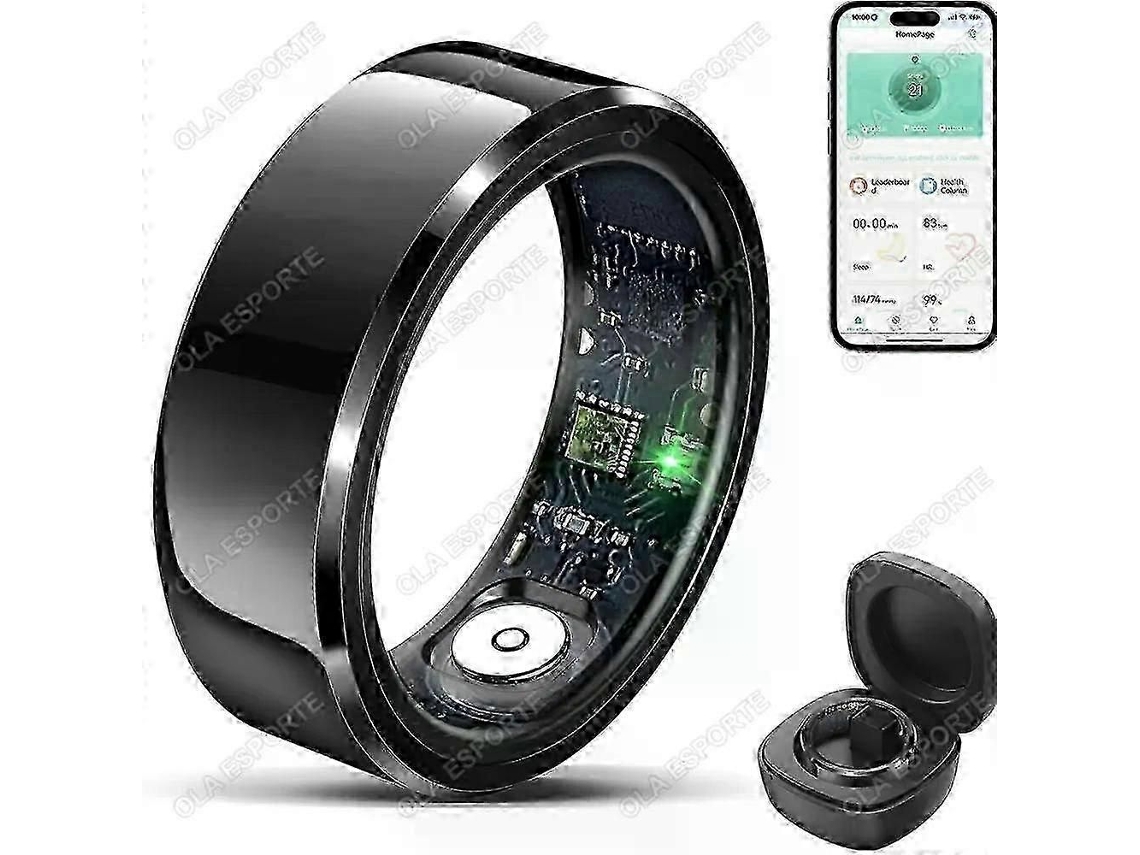 Anel Inteligente Para Monitoramento De Atividades Físicas: Monitor De Pressão Arterial E Frequência Cardíaca, À Prova D'água Ip68 E 5atm, Multies