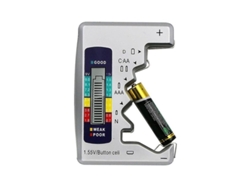 Comprobador De Baterías Universal Para Pilas Aa, Aaa, Cdn De 1,55 V Y 9 V (pilas De Botón) Con Pantalla Lcd.