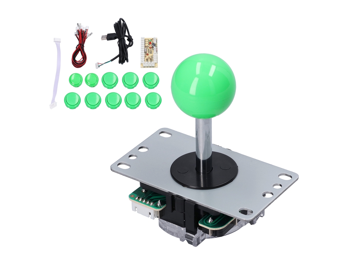 Kit De Joystick Arcade Para Armar Con Codificador Y Botones De Retardo Cero Para Mame Pc Windows Qm070901