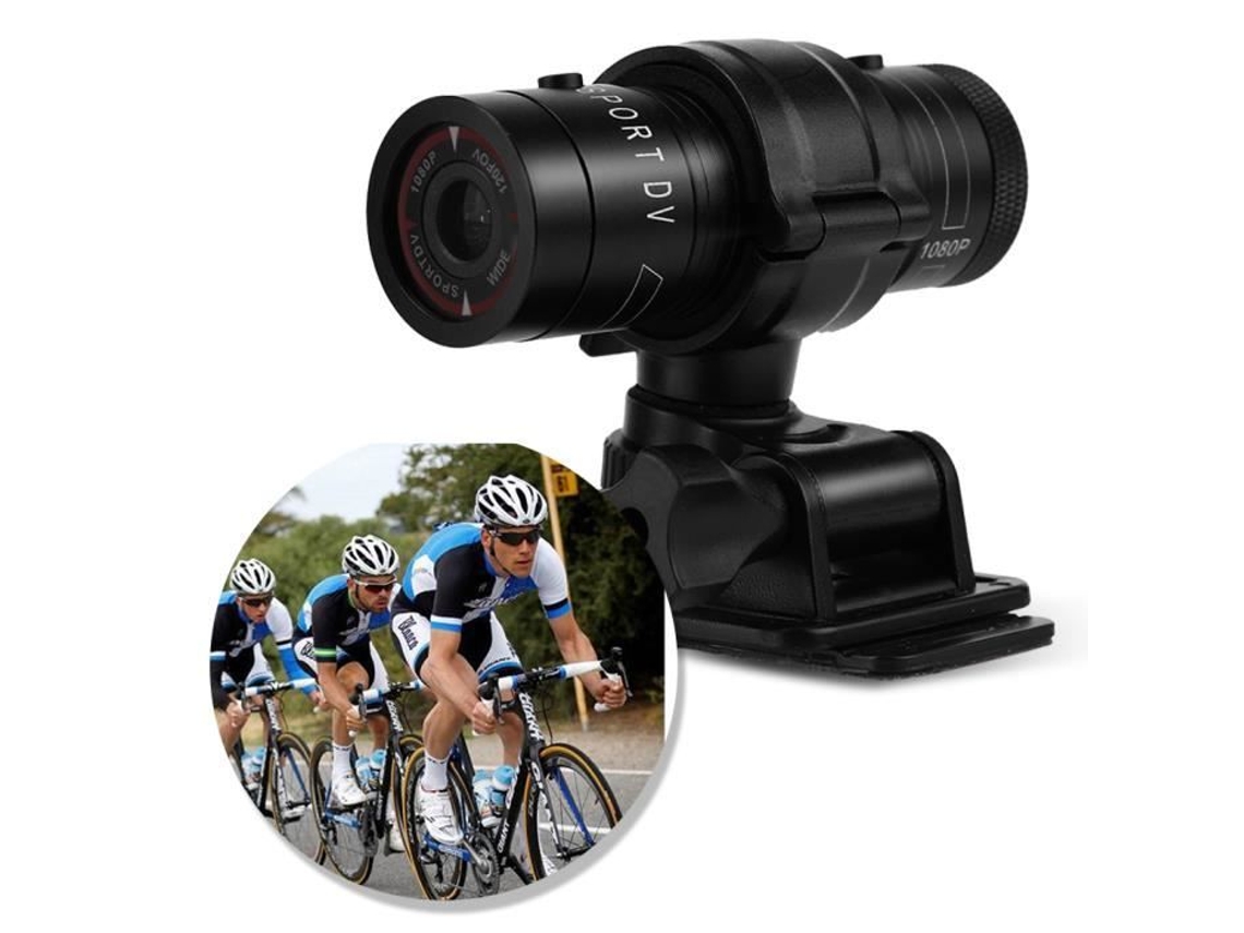 DUOKON Sports Dv Camera Mini 1080P Cámara impermeable para bicicleta y coche ángulo de 120 grados
