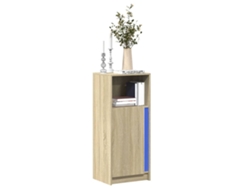 Aparador Con Led Madera Ingeniería Roble Sonoma 42,5x34x100 Cm