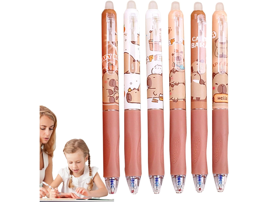 Bolígrafos De Capibara Adorables | Recuerdos Para Fiestas Escolares