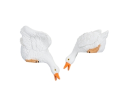 estatuas de pato de resina resistentes al agua para decoración de jardín.