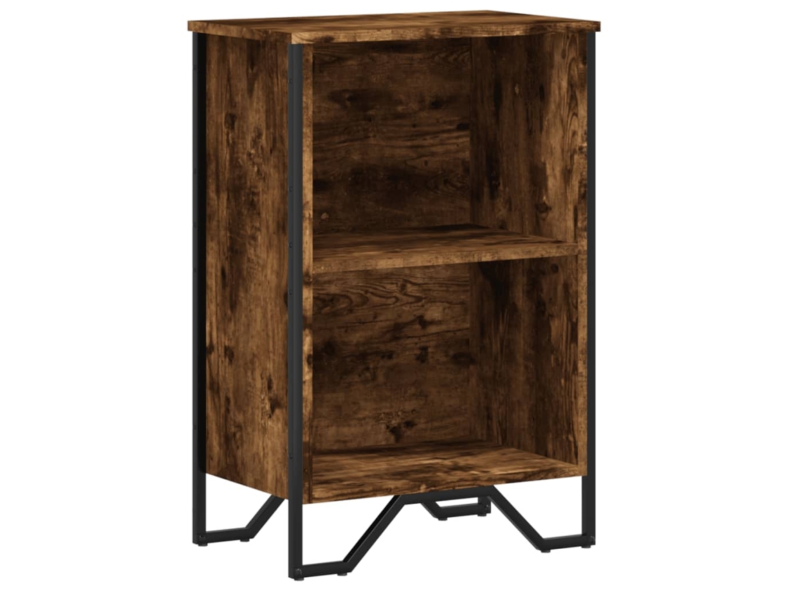 Maison Exclusive - Estantería Madera De Ingeniería Roble Ahumado 50x31x74,5 Cm
