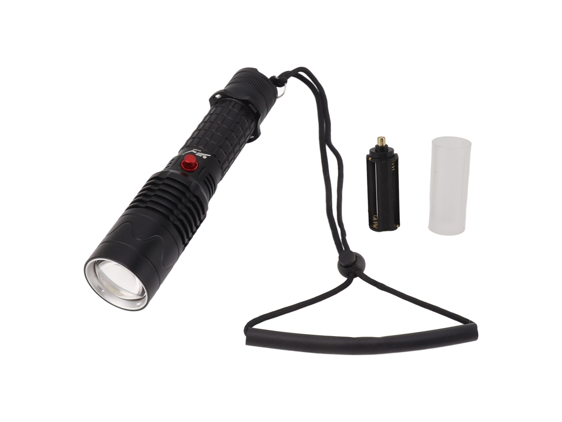 Linterna De Buceo Impermeable Ipx8 De 5000 Lúmenes, 150 M, 3 Modos, Led, Aluminio.
