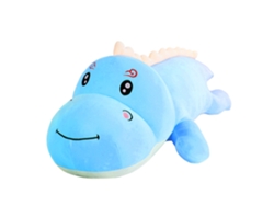 Almohada Extrasuave Y Mullida Diseño Dinosaurio Azul. 80 Cm.