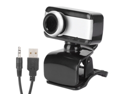 Cámara de Computadora A3 Micrófono Incorporado sin Controlador 480P Negro IKIKSO