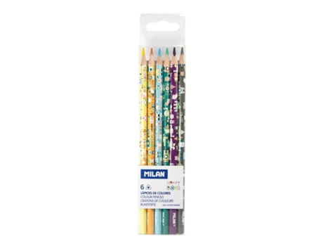 MILAN Box 6 Happy Bots Pencil