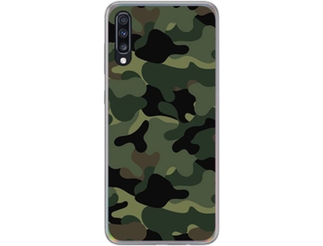Carcasa Samsung Galaxy A70 TUMUNDOSMARTPHONE Camuflaje Multicolor
