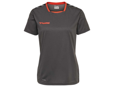Camiseta de Mujer para Fútbol HUMMEL Authentic Poly Gris (XS)
