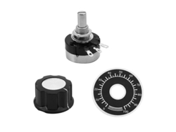 Potenciómetro De Carbono Con Perilla, Rv24yn 20s B103 10k Ohm 10% De Tolerancia