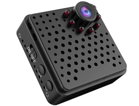 Mini cámara 1080P cámara Wi-Fi gran angular con detección de movimiento negro BISBISOUS