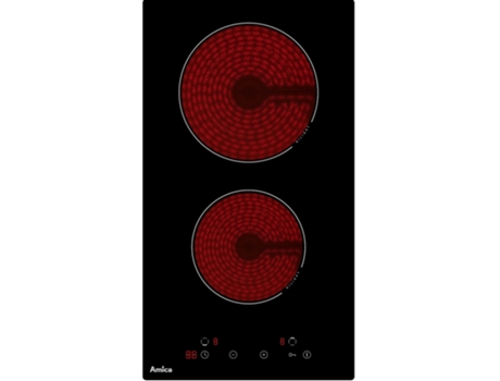 Placa de Vitrocerámica AMICA AV2522C1 (Eléctrica - 29 cm - Negro)
