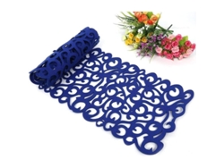 Camino De Mesa Rectangular De Fieltro, Azul Marino, Tamaño 102x29cm/40x11 Pulgadas