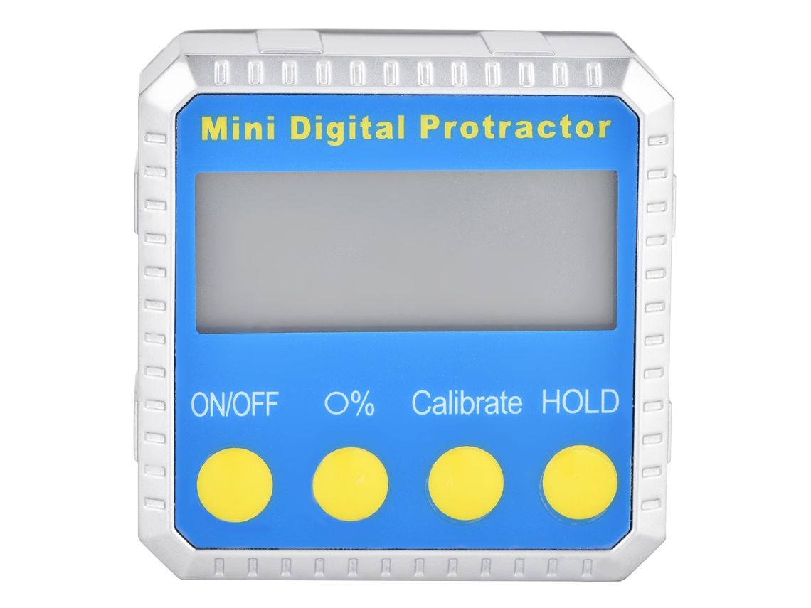 Nivel Angular Digital, Inclinómetro Y Medidor De Extensión Con Imanes (4 X 90°) Y 4 Teclas.