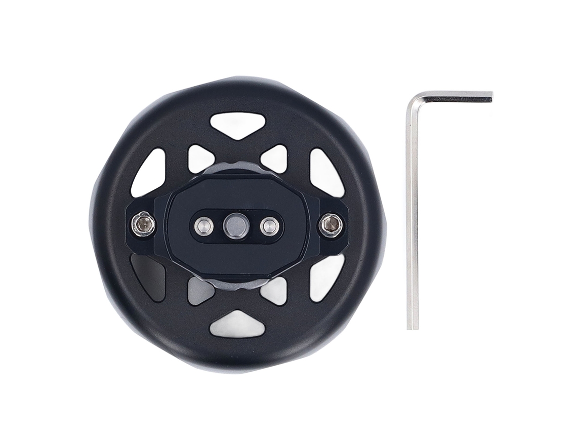 Agarre Redondo De Jaula Para Cámara De Aluminio Anti-deslizamiento Con Tornillos 1/4 Y 3/8 Pulgada Para Cámara Mirrorless