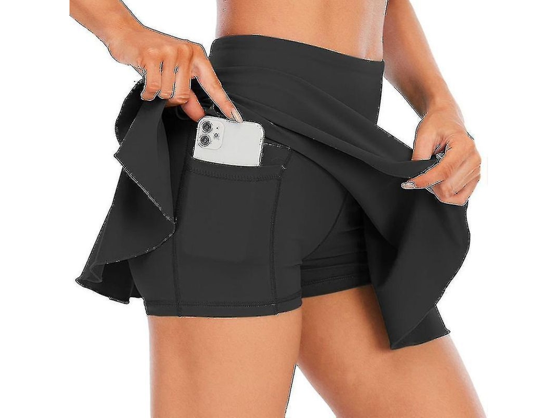 Falda Deportiva Femenina Con Braguita Incorporada Para Correr, Tenis Y Hockey.
