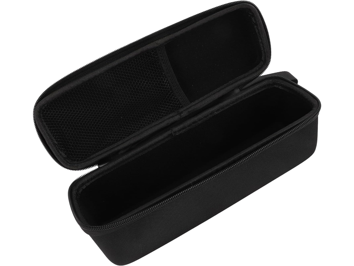 Estuche rígido protector para auriculares, negro, con asa de transporte, ideal para viajar. SFUSHOS