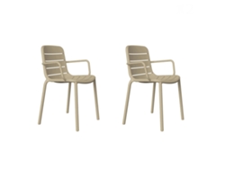 RESOL GINA Set 2 Silla Con Brazos Interior Exterior Arena