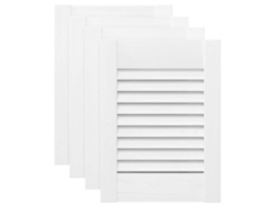 Maison Exclusive - Portas De Armário 4 Pcs Design De Persiana 39,5x29,5 Cm Branco