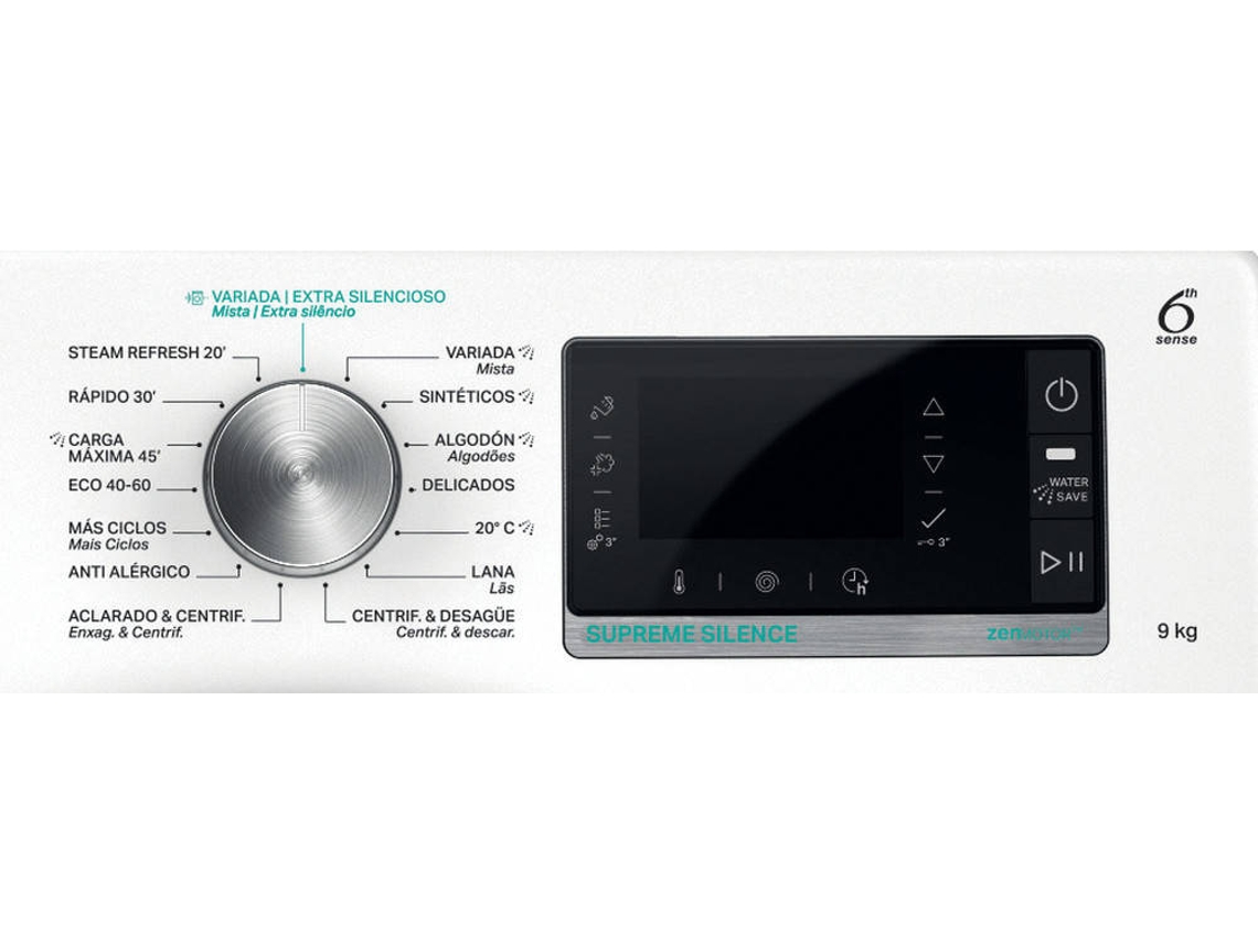 Lavadora WHIRLPOOL W8 W946WR SPT (9 kg - 1400 rpm - Blanco)