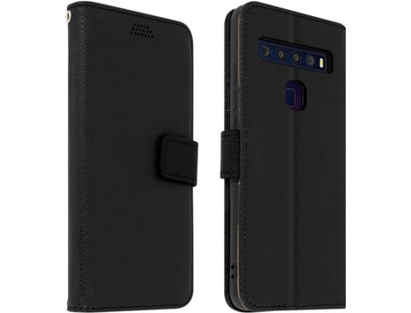 Funda TCL 10L AVIZAR Cartera Soporte Negro