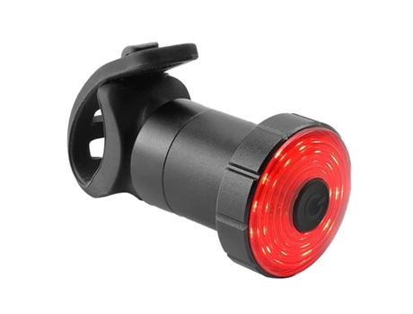 Luz trasera para bicicleta Luz trasera para bicicleta Luces traseras para bicicleta Tija de sillín recargable inteligente - Negro ENZONS