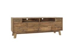 Mesa Tv Pino Envejecido Natural 180x48x65cm