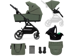 Cochecito KINDERKRAFT de Bebé Universal YOXI 3 en 1 (Verde)