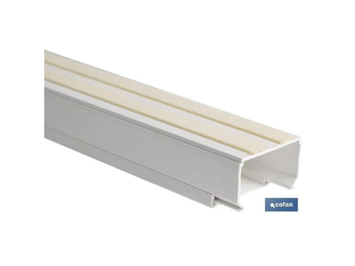 Minicanal recto adhesivo 2m 10x20   caja 7 unid.