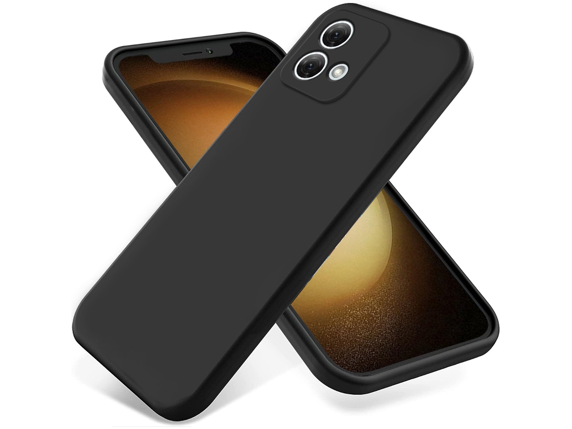 Capa Para Celular Em Silicone Sólido E Líquido, Totalmente À Prova De Quedas.preto - Moto Edge 50 Pro