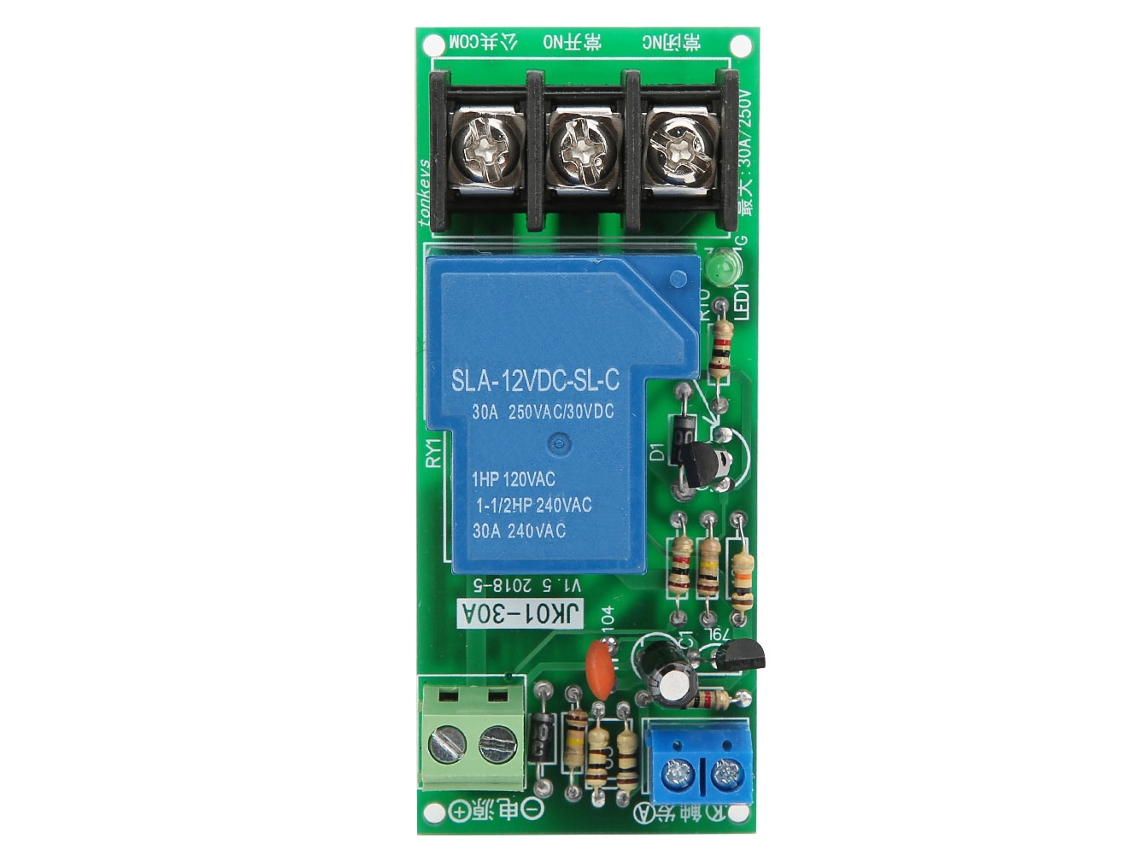 Módulo De Relé Temporizador Dc12v, Interruptor Temporizador De Encendido/apagado Ajustable De 0 A 60 Min, Carga De 30 A, 250 V Ca/30 V Cc