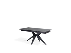 Match 2 - Mesa extensible (160/240 x 90 cm) en Cerámica Negra STONES
