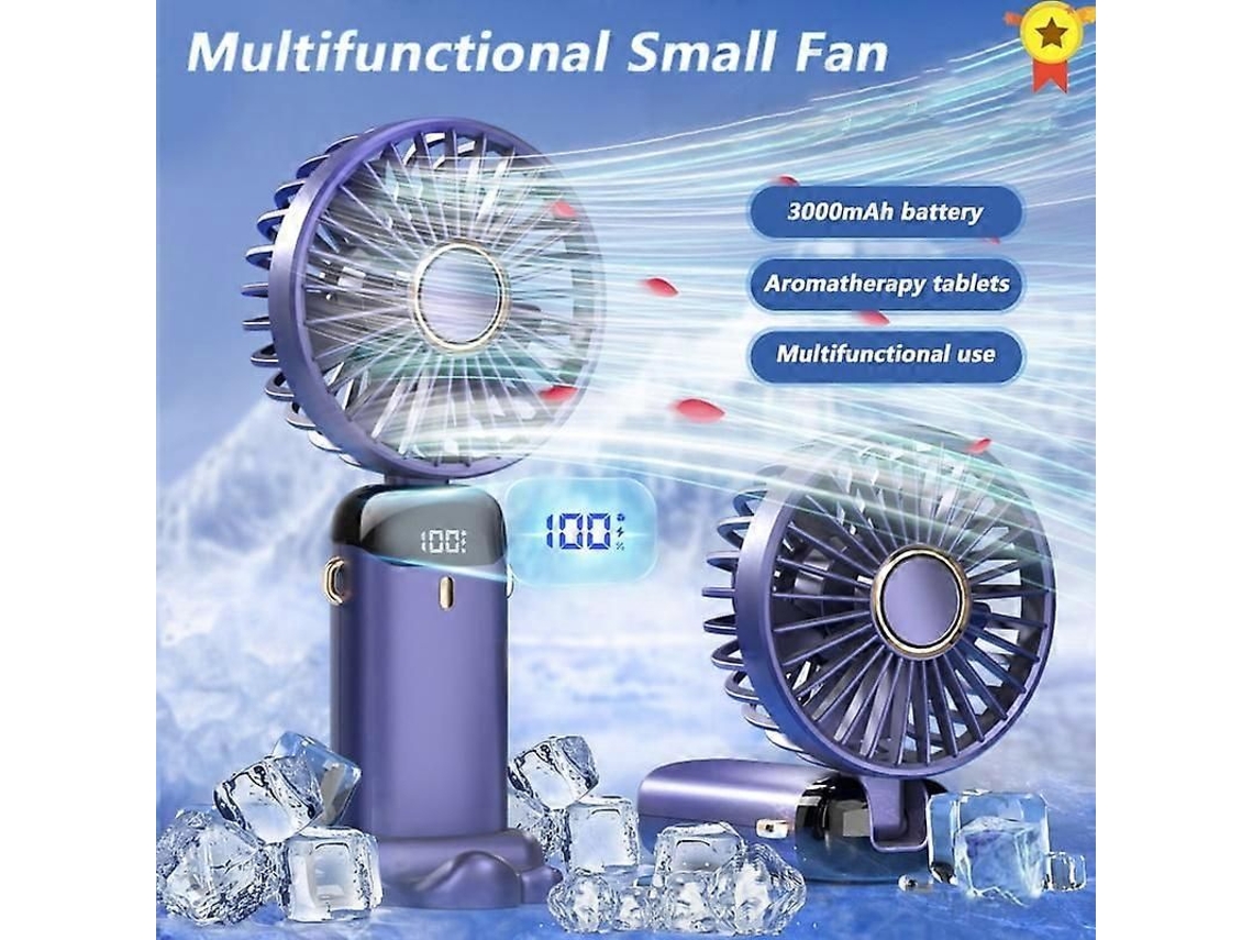 Ventilador Portátil Recarregável De 5 Velocidades Tysrjsv