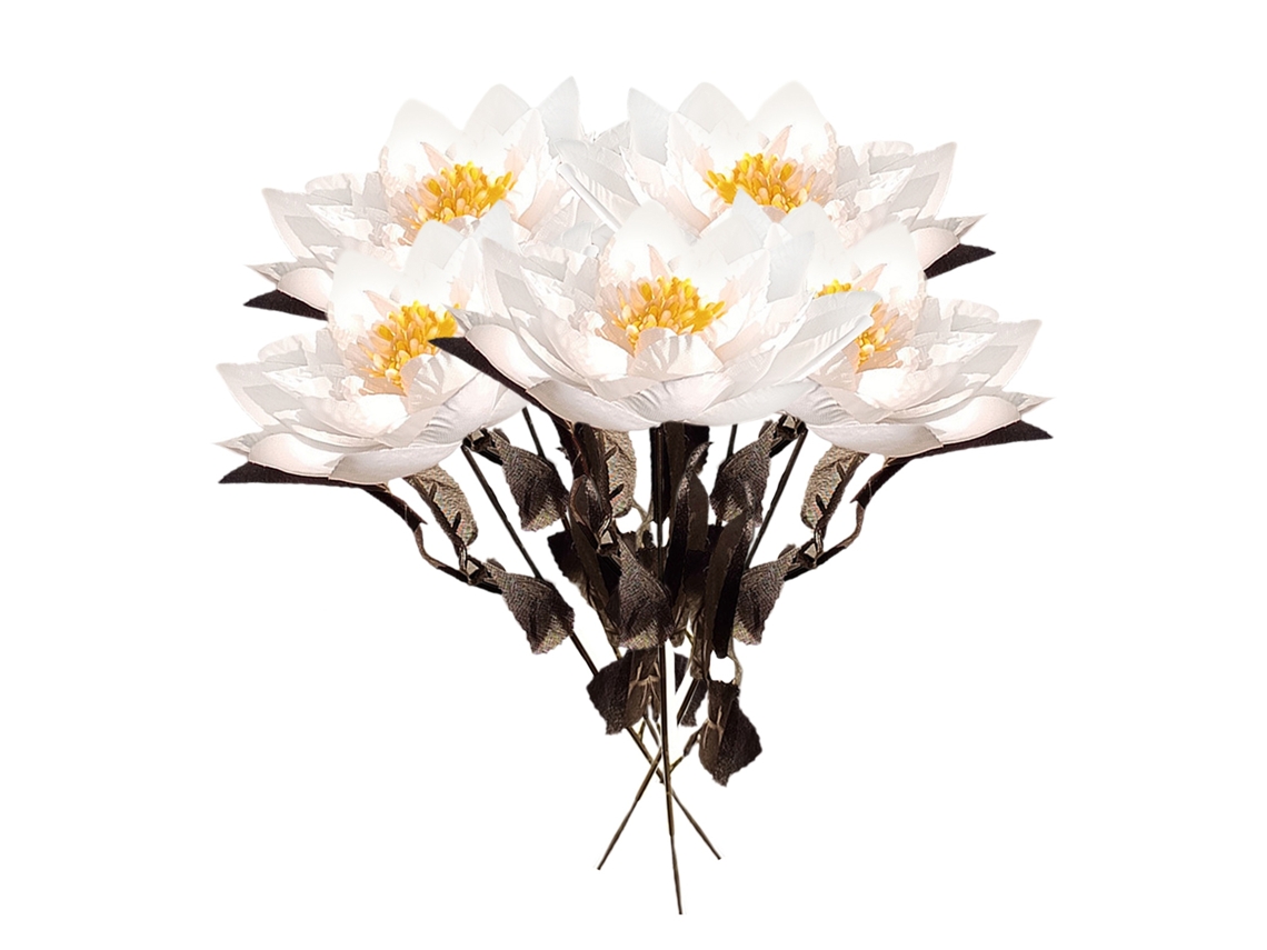 Flor De Loto Artificial, Decorativa Y Multifuncional, Para Bodas Y Decoración De Interiores.