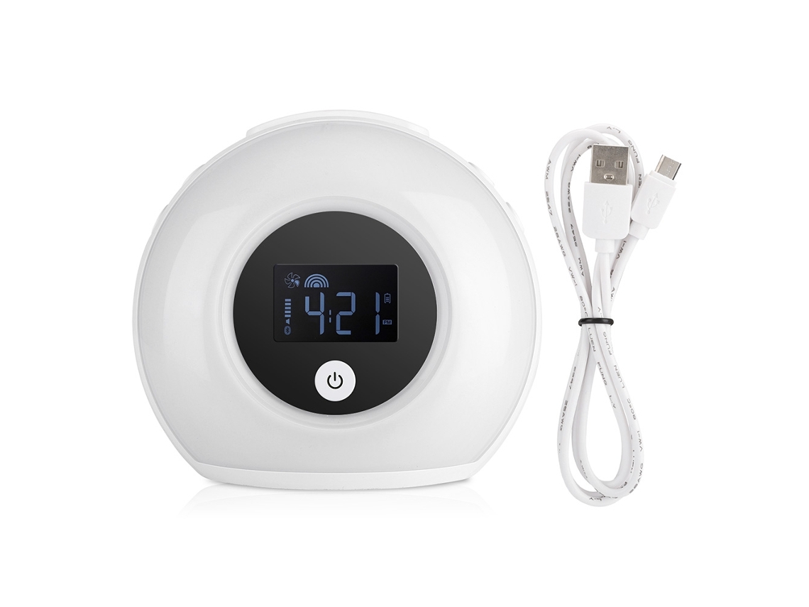 Lámpara De Mesa Colorida Con Alarma, Altavoz Bluetooth Y Luz Integrada Para La Habitación De Los Niños.