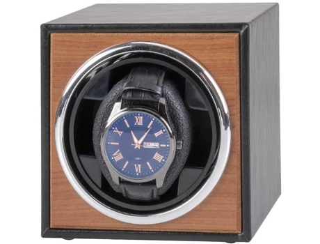 Enrollador de reloj automático simple con esfera de cuero 3 modos de rotación Espuma viscoelástica ajustable para la mayoría de los relojes TRANTEC...