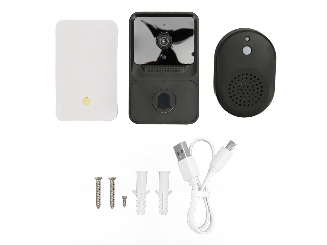 Timbre Inalámbrico Inteligente Con Visión Nocturna Hd, Protección Ip65, Detección De Movimiento Y Monitoreo Remoto.