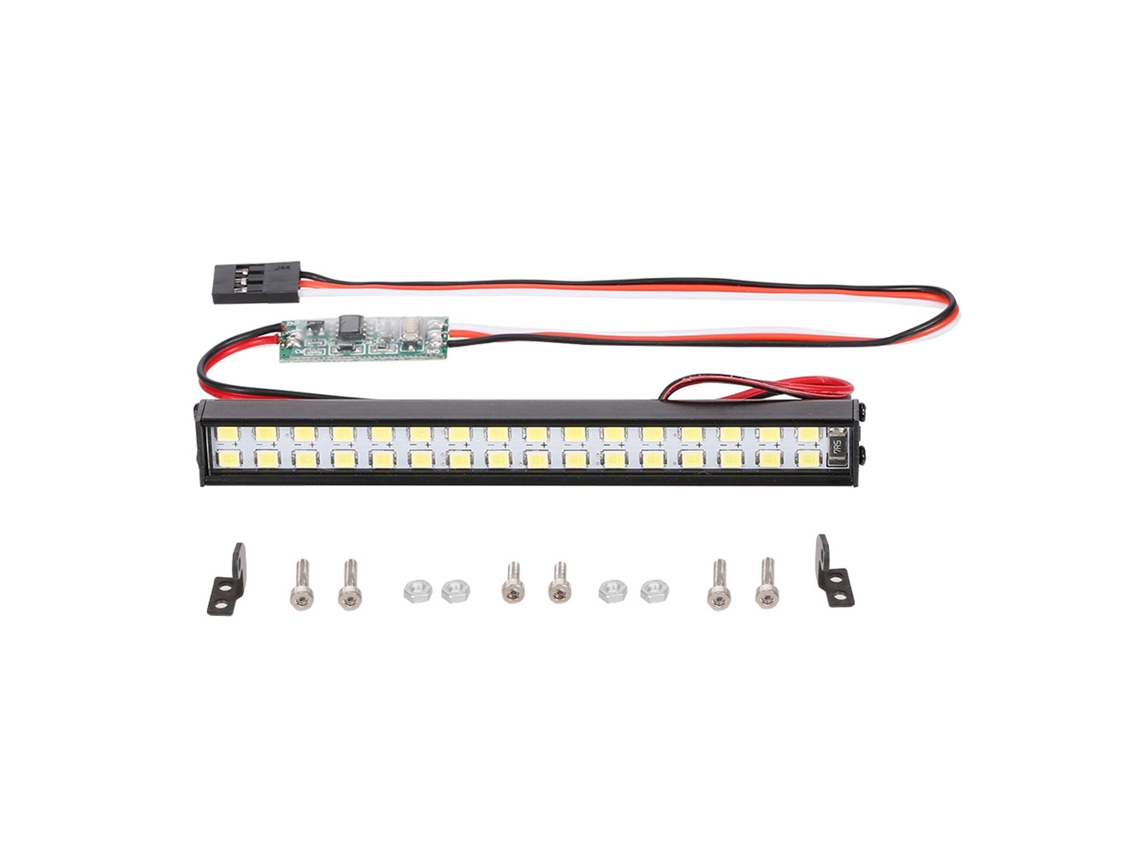 Barra De Luces Led Rc De 3,9 Pulgadas Y 32 Led Para Coches Rc A Escala 1/10 Traxxas Trx-4 Axial Scx10 Hpi Metal