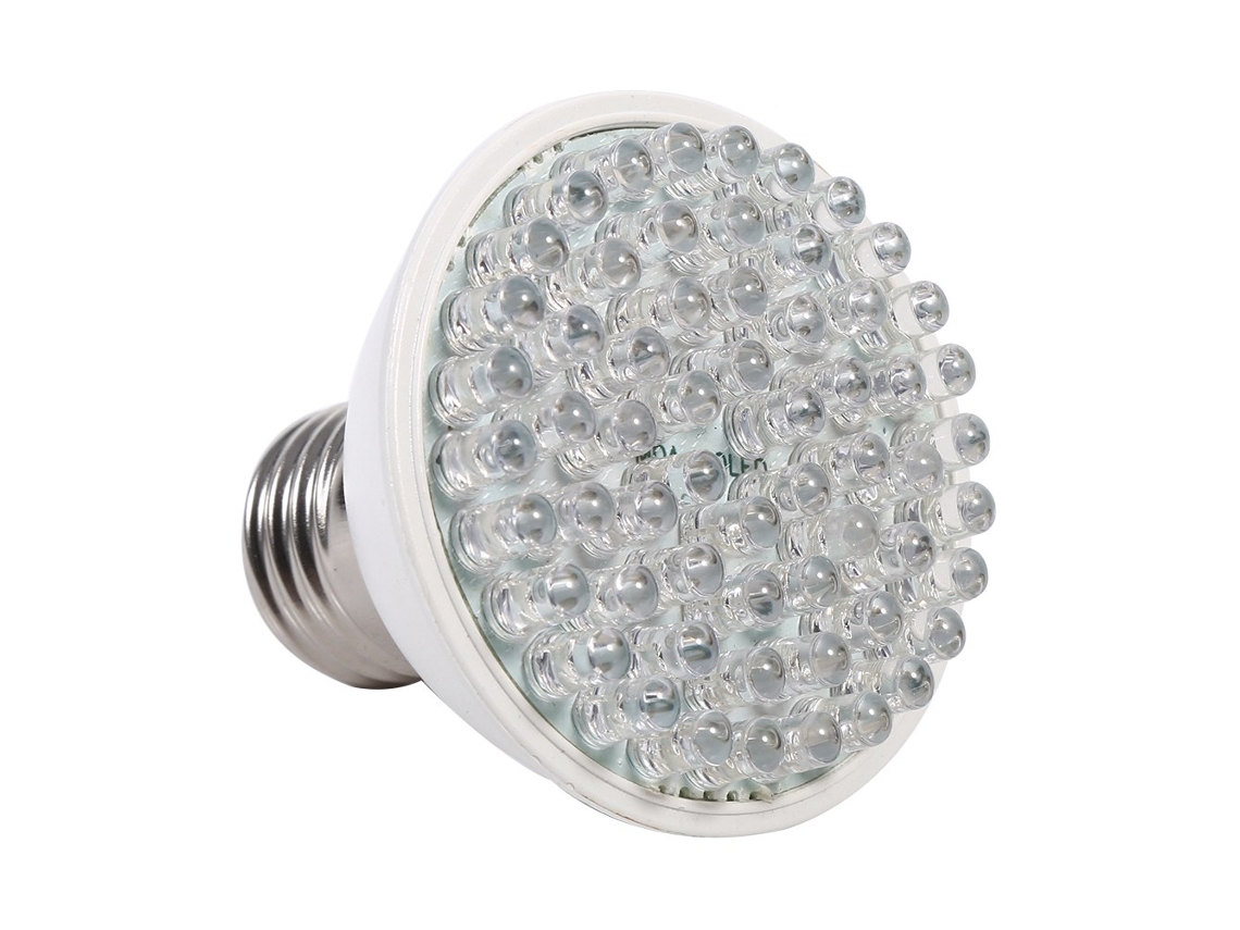 MEOIRUERY Lámpara LED E27 110V 60Pcs para Plantas, Luz de Crecimiento para Jardín Interior e Hidroponía